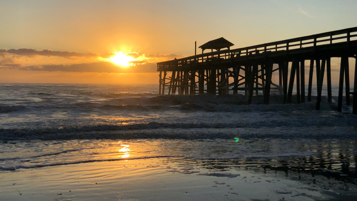 Pier on the beach